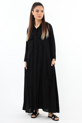 لباس حجاب مشکی زنانه اورسایز Ritnice - کد 825827534