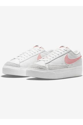 کفش اسنیکر بژ زنانه بند دار Nike - کد 774639120