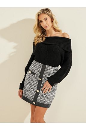 پلیور مشکی زنانه ساده Guess - کد 470851630