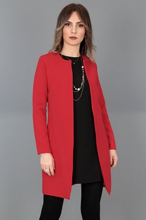 کت قرمز زنانه Blazer ÖNDER ÖZSOY - کد 378788500