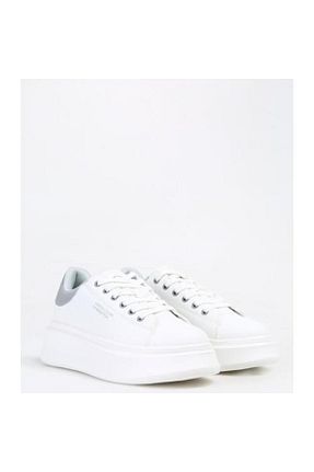 کفش اسنیکر سفید زنانه بند دار Pierre Cardin - کد 856390872