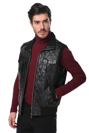جلیقه مشکی مردانه Relaxed Dericlub - کد 2703930