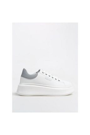 کفش اسنیکر سفید زنانه بند دار Pierre Cardin - کد 856390872