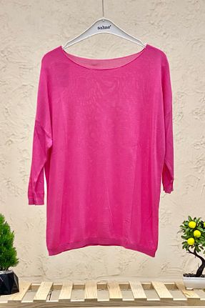 بلوز صورتی زنانه ساده sahnemoda - کد 679626069