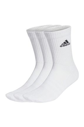 جوراب اسپرت سفید زنانه پنبه ای adidas - کد 639773438