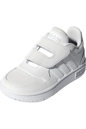 کفش اسنیکر سفید بچه گانه چسبی adidas - کد 307085774