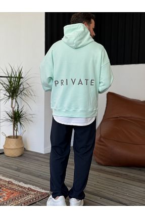 سوئیشرت سبز مردانه ساده BYBASICMAN - کد 806578834