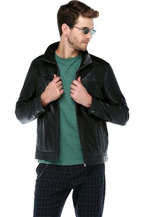 کاپشن مشکی مردانه Relaxed Dericlub - کد 39353443