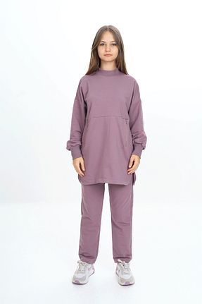 ست گرمکن بنفش بچه گانه پاچه کش دار HayKids - کد 858976498