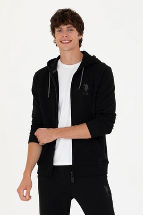 سوئیشرت مشکی مردانه ساده U.S. Polo Assn. - کد 838950634