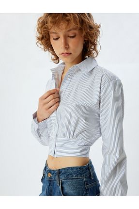 پیراهن آبی زنانه اسلیم Koton - کد 851710078