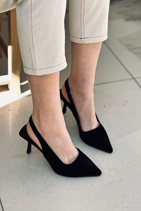 کفش پاشنه بلند کلاسیک مشکی زنانه چرم مصنوعی Mida Shoes - کد 692728223