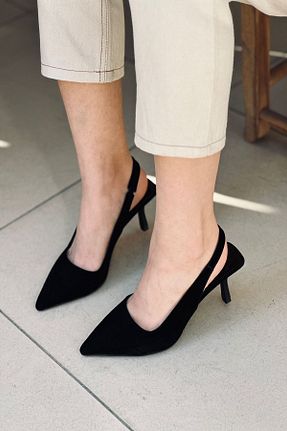 کفش پاشنه بلند کلاسیک مشکی زنانه چرم مصنوعی Mida Shoes - کد 692728223