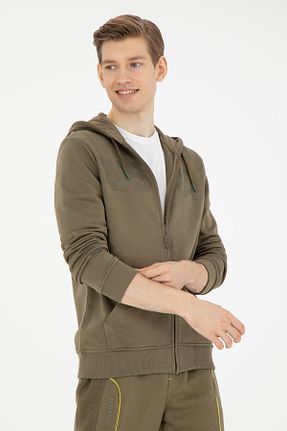 سوئیشرت خاکی مردانه ساده U.S. Polo Assn. - کد 834787500