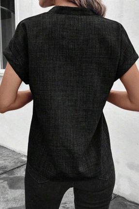 تیشرت مشکی زنانه رگولار Mossta - کد 838219073