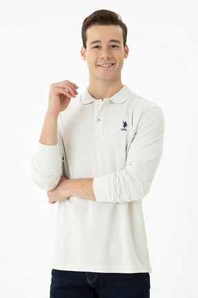 سوئیشرت بژ مردانه ساده U.S. Polo Assn. - کد 839345273