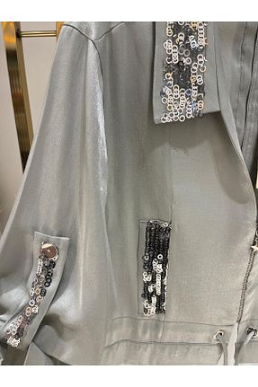 کت طوسی زنانه رگولار MIARTE - کد 852704600
