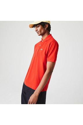 پولوشرت قرمز مردانه پنبه ای Lacoste - کد 80175088