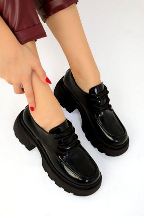 کفش لوفر مشکی زنانه چرم مصنوعی SOHO - کد 855960216