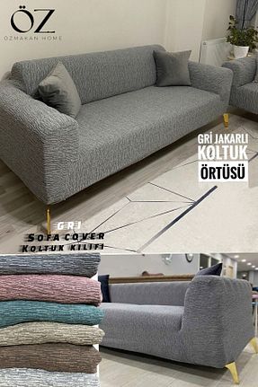 کاور مبل طوسی پلی استر ÖZMAKAN - کد 858905446