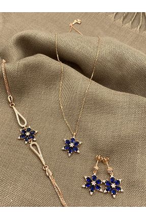 ست نقره سرمه ای زنانه زیرکن Inure Jewelry - کد 783708180