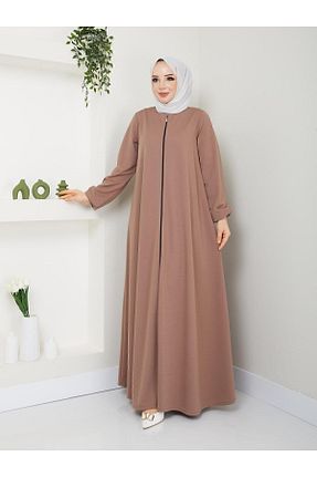 کلاه و ابایا قهوه ای زنانه پنبه ای DLC Tekstil - کد 818736127