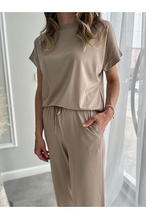 ست بالاتنه و پائین تنه آبی زنانه بافتنی Butik - کد 847784737