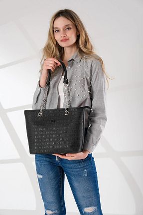 کیف دوشی مشکی زنانه چرم مصنوعی Just Polo - کد 854159017