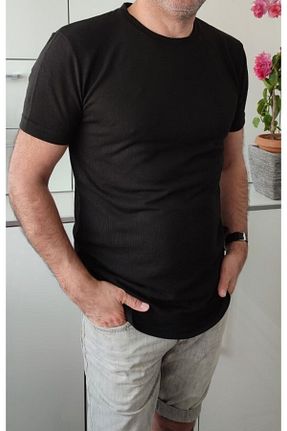 تیشرت مشکی مردانه Relaxed Genel Markalar - کد 858942136