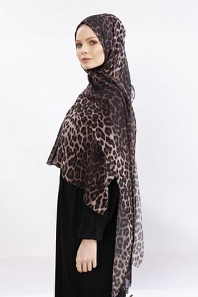 شال بژ زنانه شیفون Differenza - کد 66427005