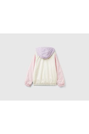 بادگیر و بارانی سفید بچه گانه پارچه United Colors of Benetton - کد 858956253