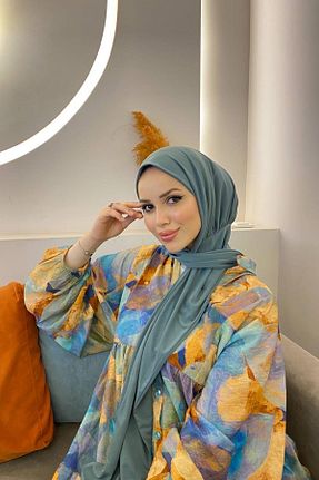 شال سبز زنانه پنبه پلی استر SAYRA - کد 847040143