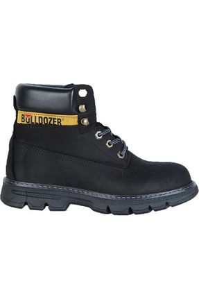 بوت / نیم بوت مشکی مردانه چرم خالص Bulldozer - کد 858983205