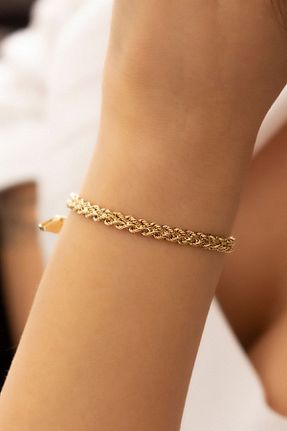 دستبند طلا زرد زنانه 14 عیار Dores Gold - کد 217169551
