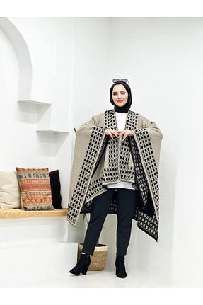 پانچو حجاب سبز زنانه تریکو SpecialScarf Hijab Fashion - کد 788248898