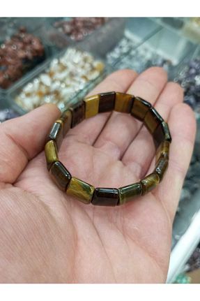 دستبند جواهر قهوه ای زنانه سنگ طبیعی Mystic Energy - کد 804051876