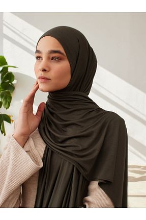 روسری خاکی پنبه پلی استر Femple Modest - کد 835917173