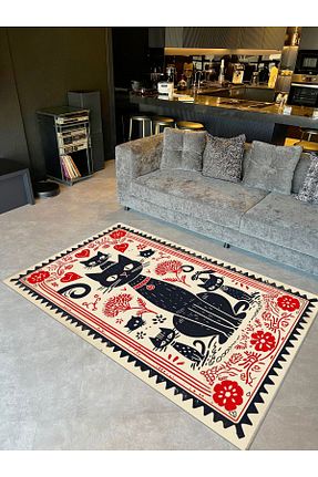 فرش رنگی قابل شستشو Rugs Modern Halı - کد 859044455