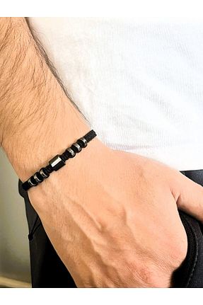 دستبند جواهر مشکی زنانه سنگ طبیعی Farah Butik - کد 859068349