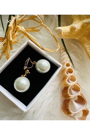 گوشواره غضروفی جواهر قهوه ای زنانه مروارید 1PARÇAMAVİ - کد 831748037
