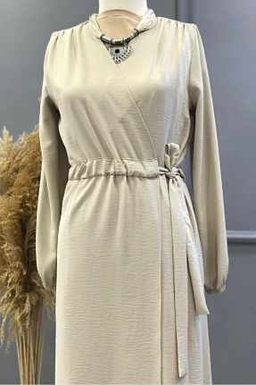 کلاه و ابایا بژ زنانه بافتنی Genel Markalar - کد 96413968