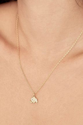 گردنبند استیل ( فولاد ) طلائی زنانه استیل (فولاد) cicekartstudio - کد 849598866