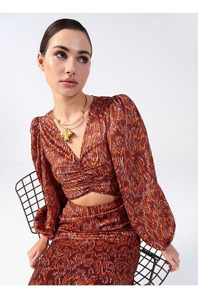 لباس نارنجی زنانه بافتنی Fabrika - کد 369447075