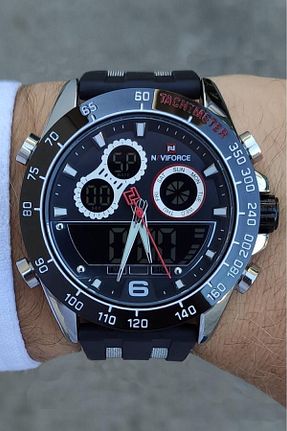 ساعت مچی مشکی مردانه 41-45 میلی متر Naviforce - کد 145022264