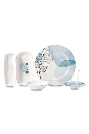 سرویس قهوه خوری سفید 6 نفره KORKMAZ - کد 744298997
