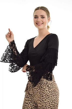 بلوز مشکی زنانه ساده Sense - کد 16542059