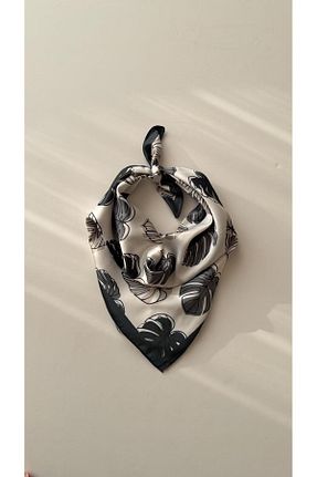 دستمال گردن طوسی زنانه پلی استر AGAPI - کد 855082201