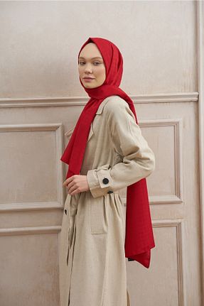 شال قرمز زنانه پلی استر ARMANDA - کد 737353131