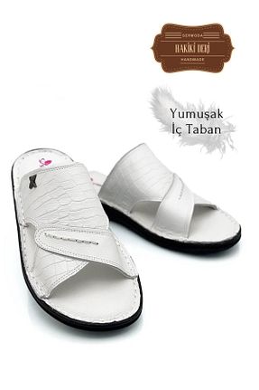 دمپائی طوسی مردانه چرم خالص sermoda - کد 847650161