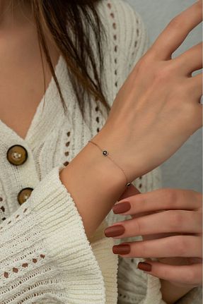 دستبند نقره مشکی زنانه 925 عیار Sunshine - کد 763552386